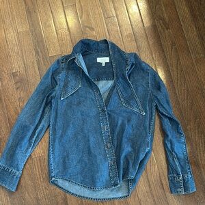 & Other Stories Denim Button-Up Shirt 4